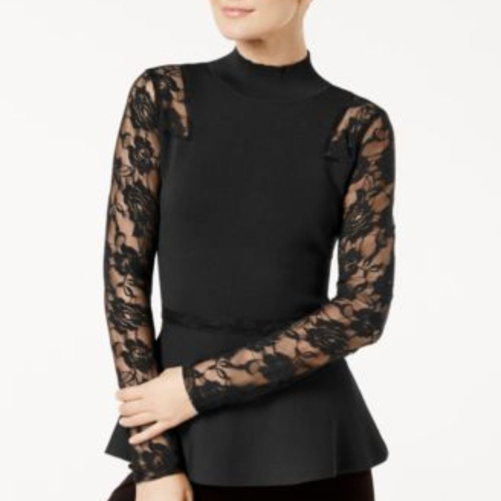 INC-MMG, LACE PEPLUM